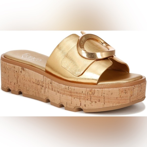 Franco Sarto Shoes - Franco Sarto Women's Hoda Cork Platform Slide Sandals Size 8